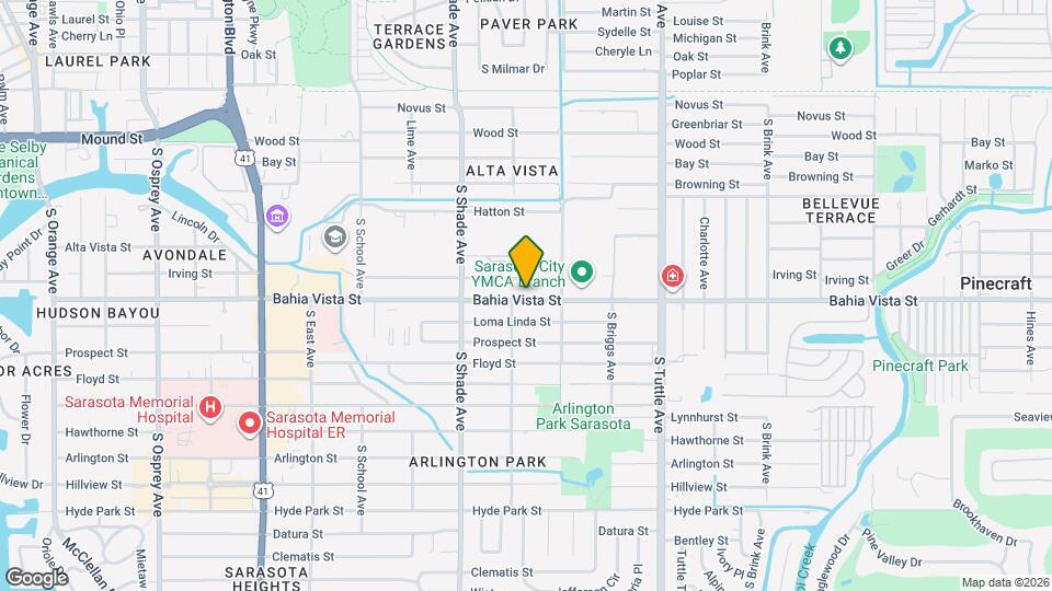 2525 Bahia Vista St Map and Location Details