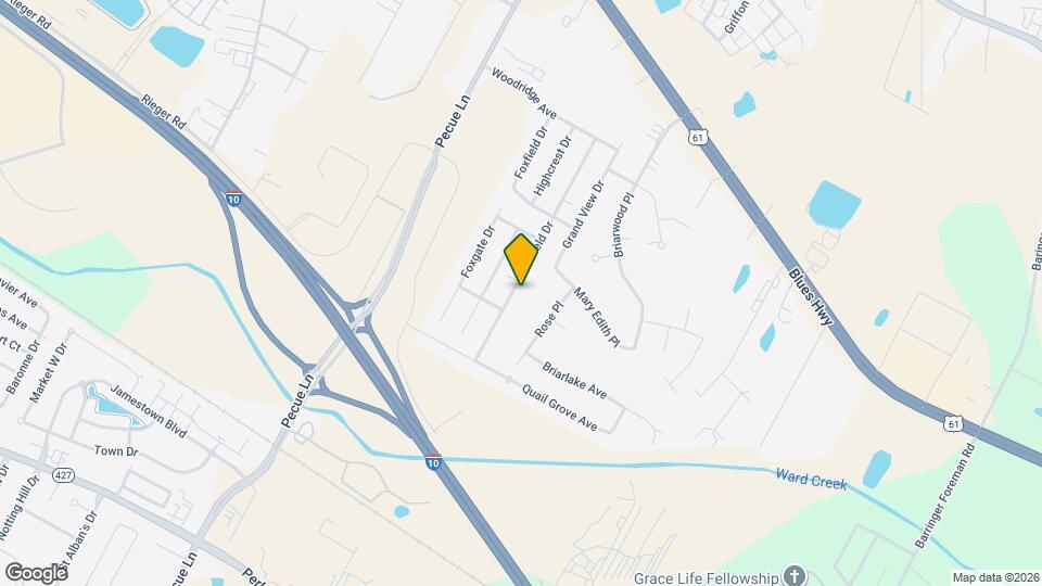 9105 Southlawn Dr Map and Location Details