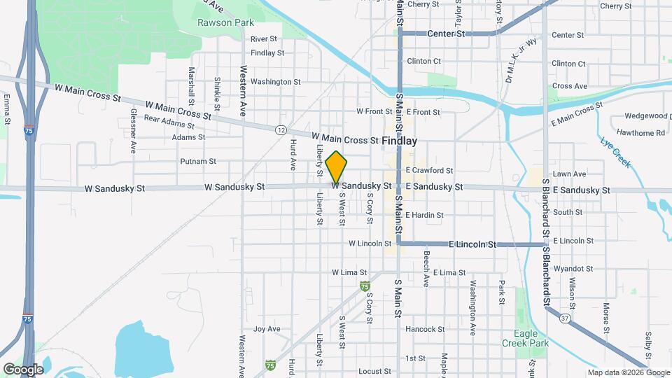 309 W Sandusky St Map and Location Details