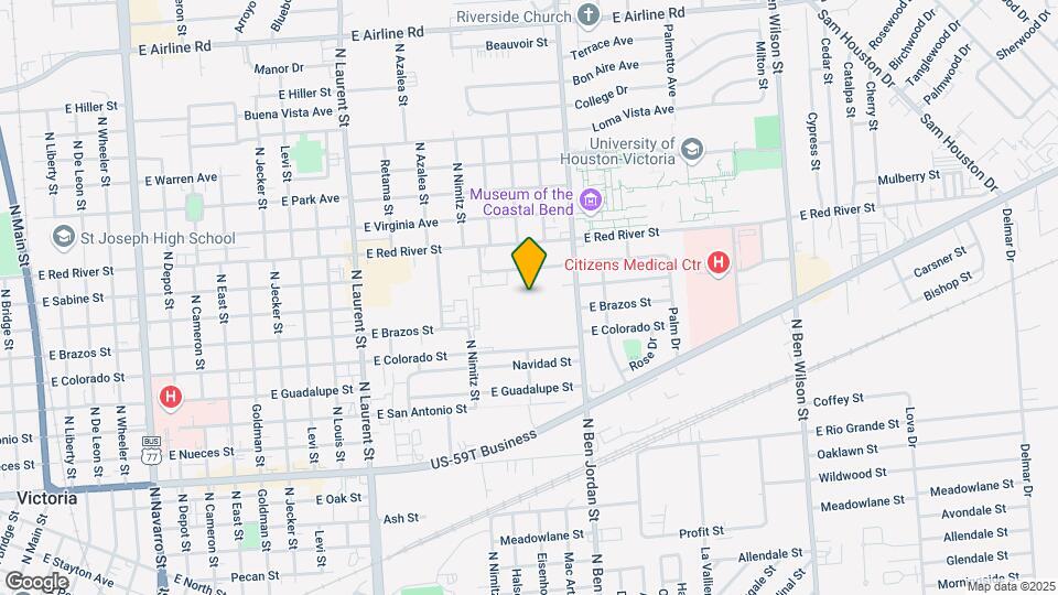 1901 E Sabine St Map and Location Details