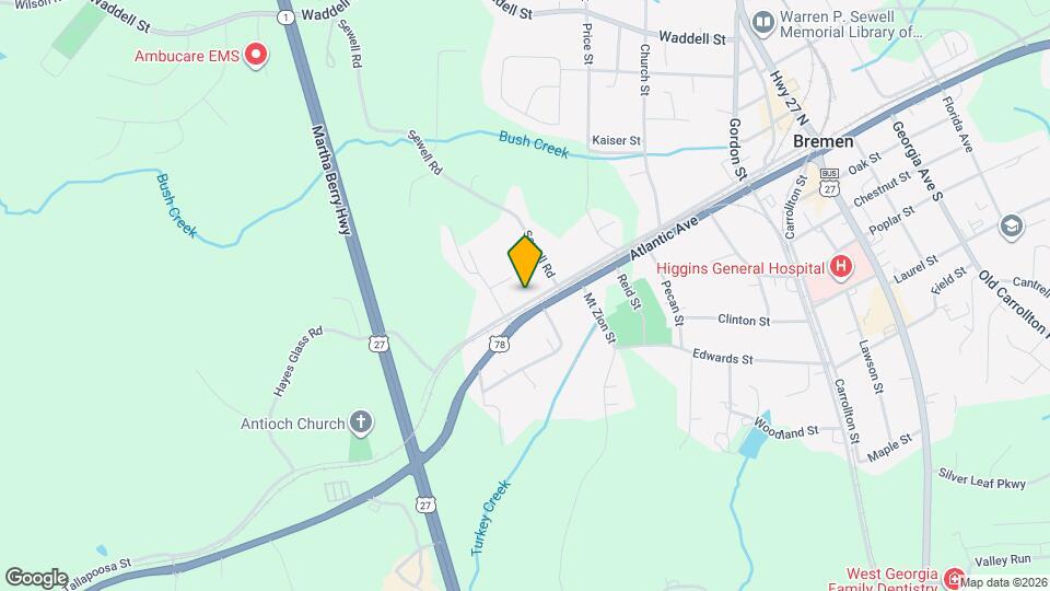 405 Tallapoosa St Map and Location Details