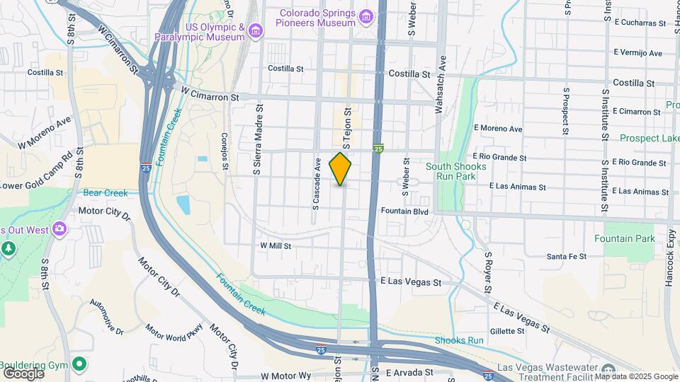 812 S Tejon St Map and Location Details