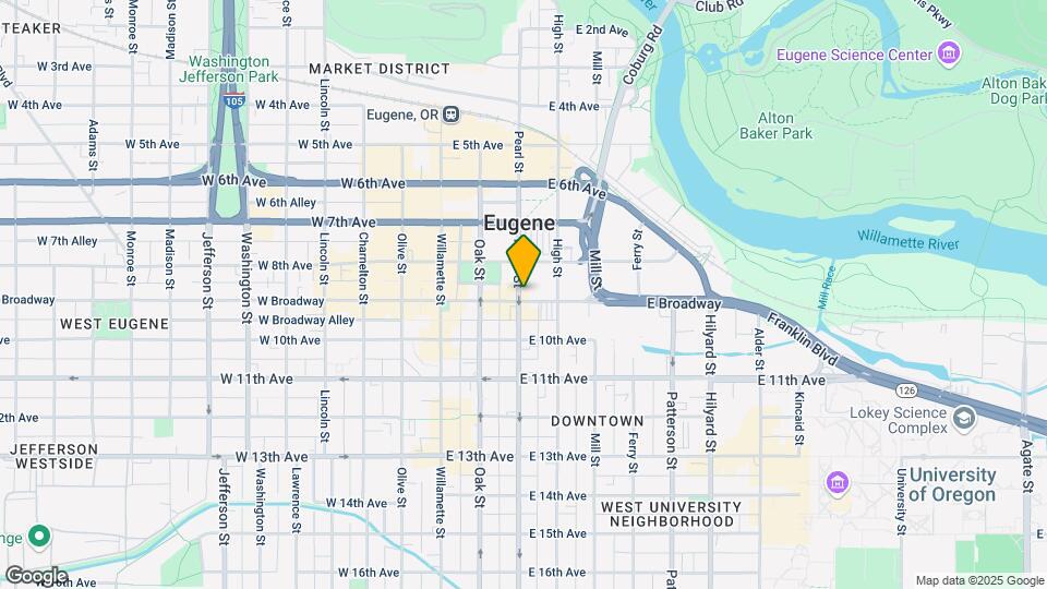 Eugene Hotel Retirement Comm Mapa y Detalles de la Ubicación