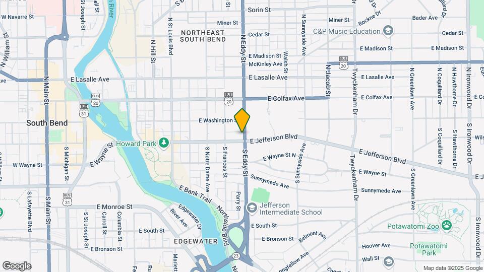 1031 E Jefferson Blvd Mapa y Detalles de la Ubicación