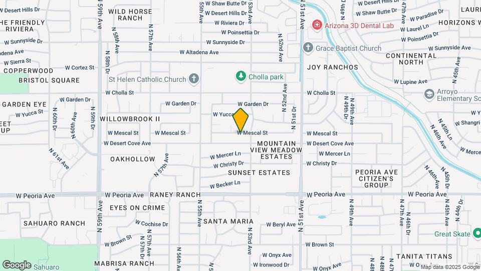 5319 W Mescal St Map and Location Details