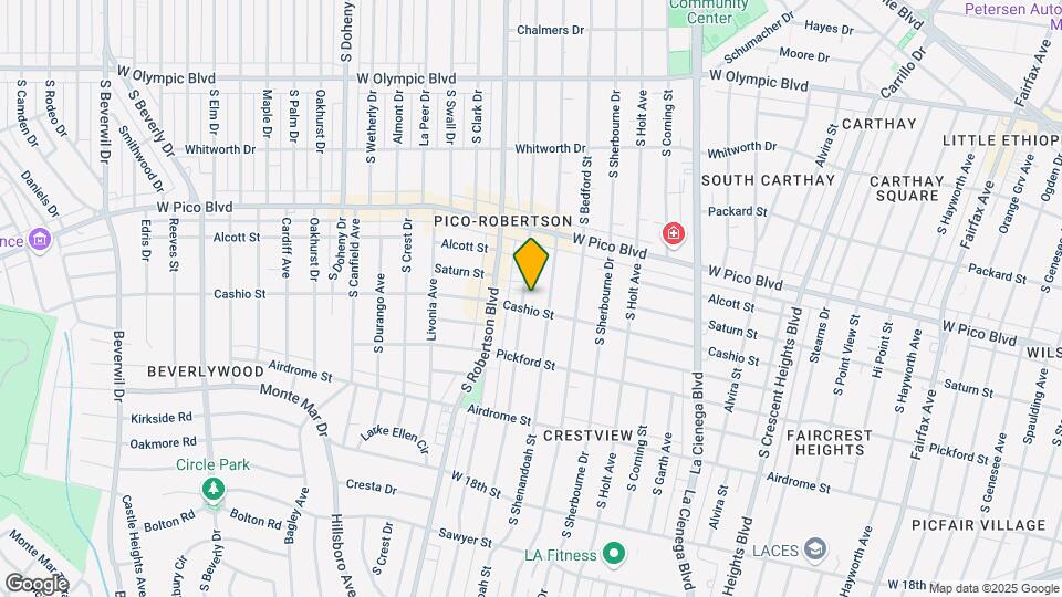 1474 S Wooster St Map and Location Details
