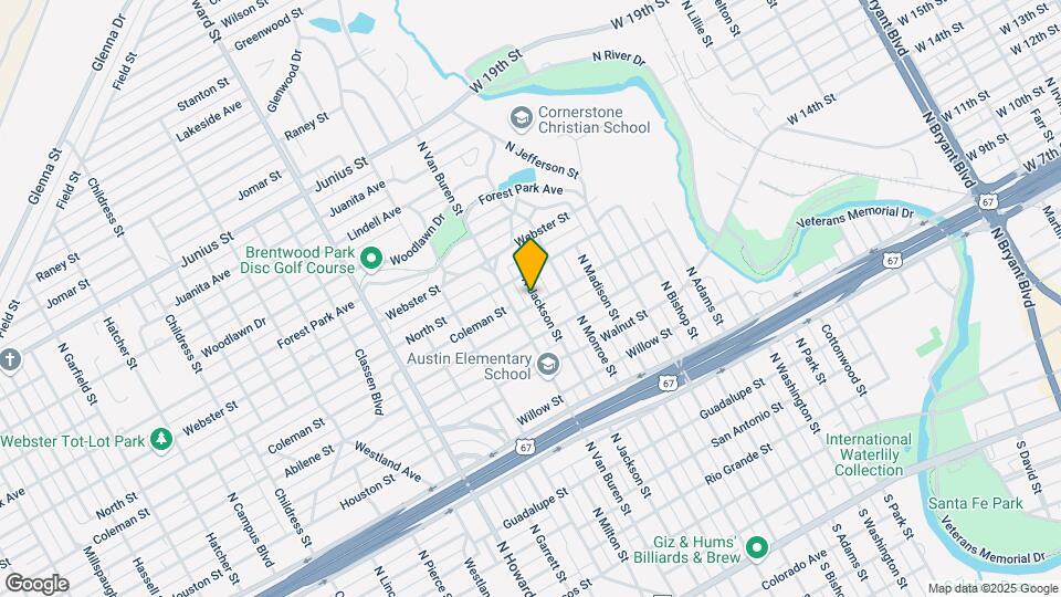 1005 N Jackson St Map and Location Details
