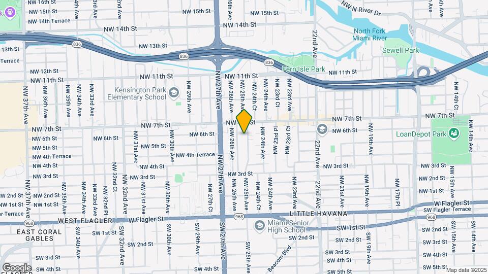 536 NW 25th Ave-Unit -B Map and Location Details