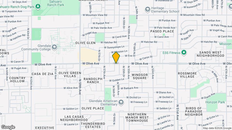 8931 N 56th Dr Mapa y Detalles de la Ubicación