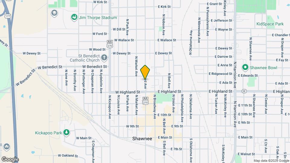 530 N Beard Ave Mapa y Detalles de la Ubicación