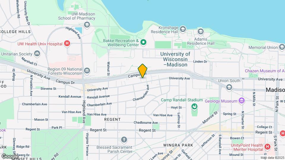 2008-2010 University Ave Map and Location Details