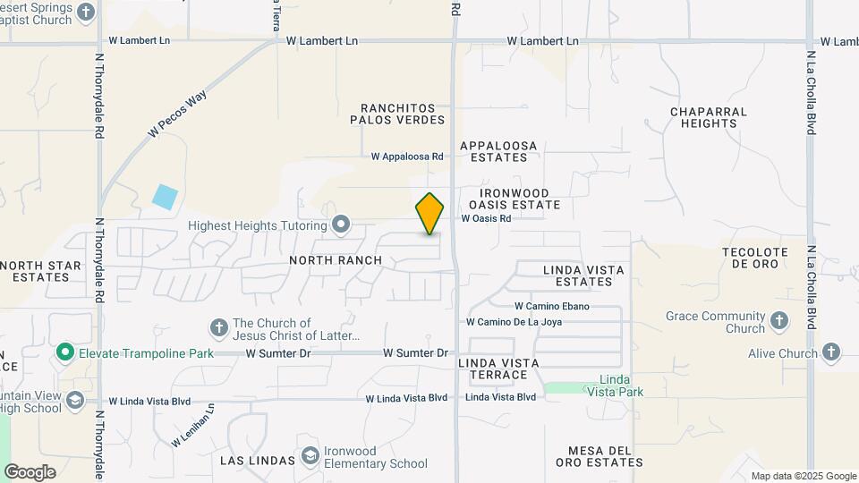 2968 W Sun Ranch Trail Mapa y Detalles de la Ubicación