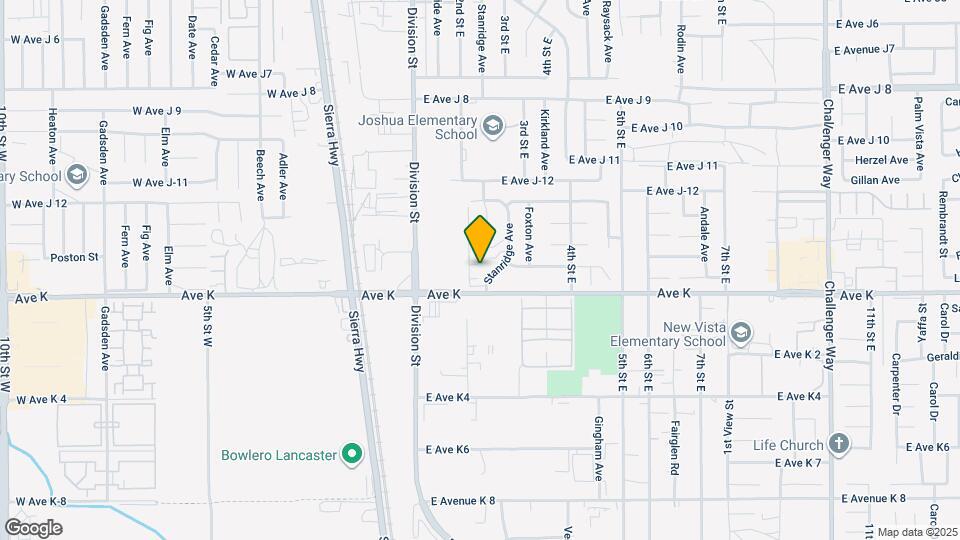 43609 Stanridge Ave Mapa y Detalles de la Ubicación