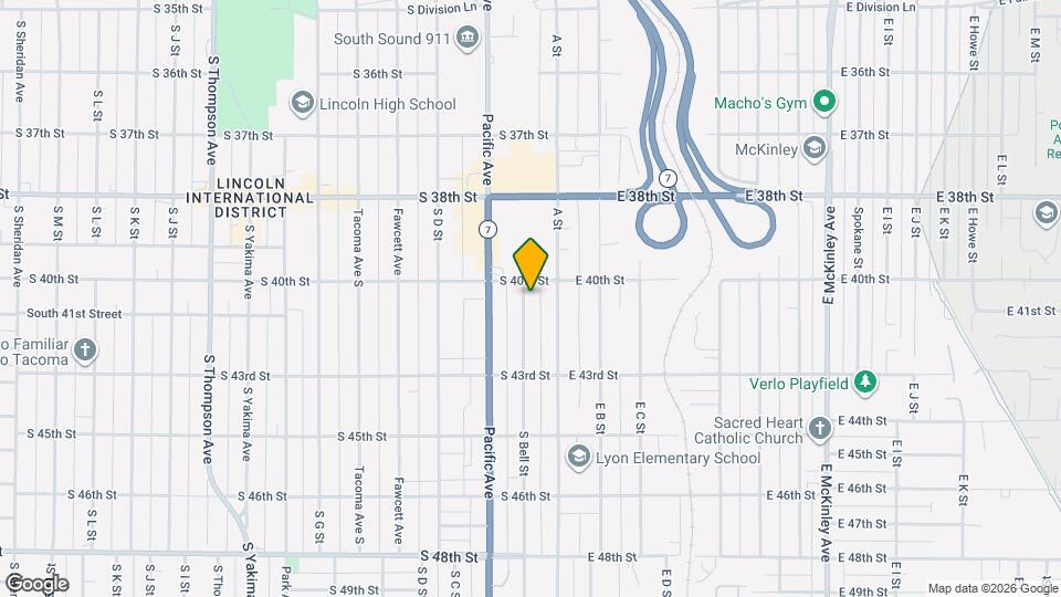 4009 S Bell St Map and Location Details