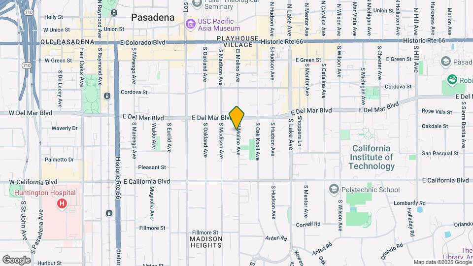 383 S El Molino Ave Mapa y Detalles de la Ubicación