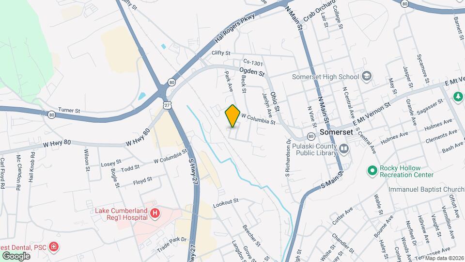 709 W Columbia St Map and Location Details