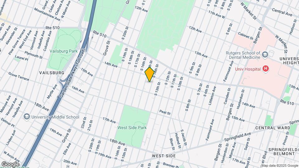 465 S 14th St Map and Location Details