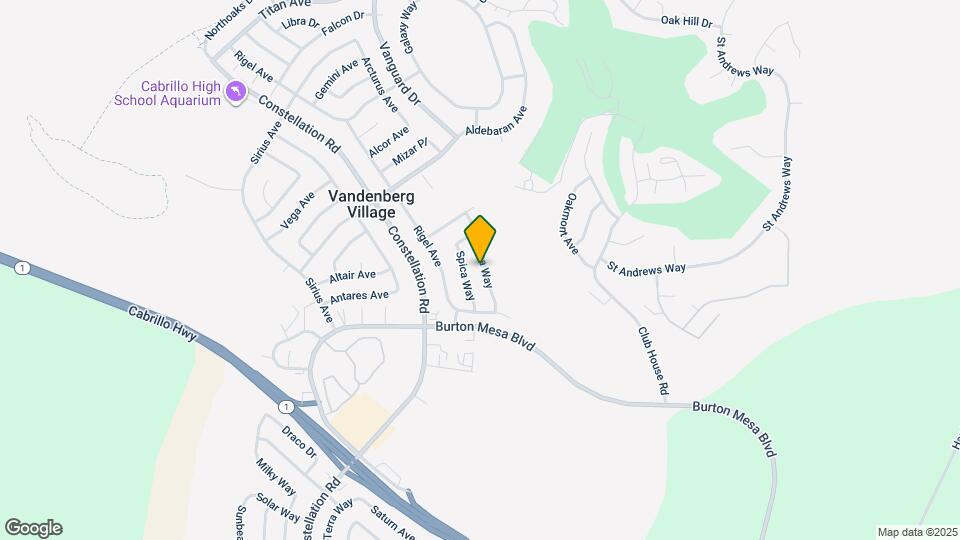 3950 Agena Way Map and Location Details