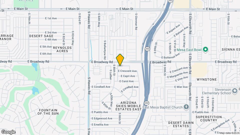 8619 E Calypso Ave Mapa y Detalles de la Ubicación