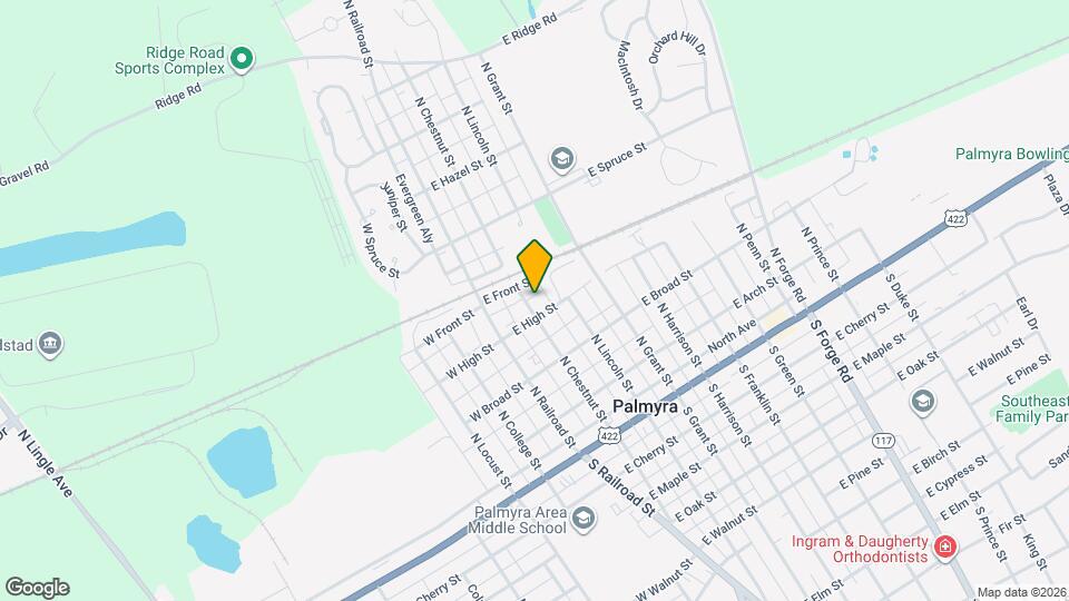 320 N Chestnut St Map and Location Details