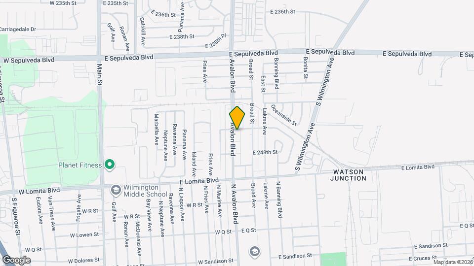 24606 Avalon Blvd Map and Location Details