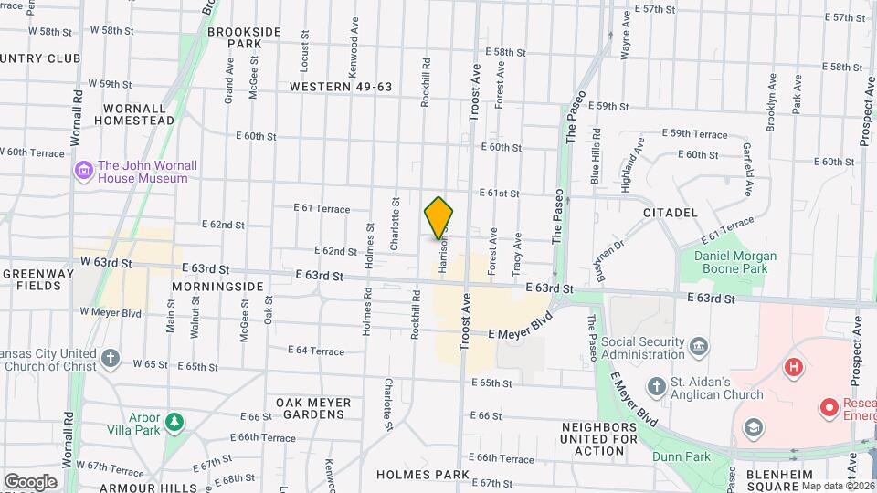 6210 Harrison St Mapa y Detalles de la Ubicación