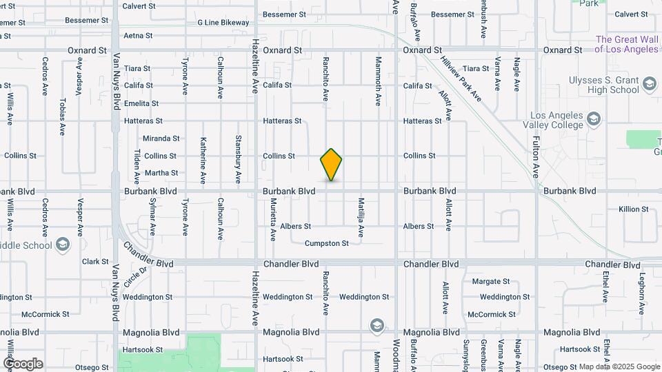 13855 Burbank Blvd Map and Location Details