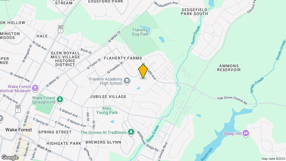 Pines at Wake Forest Map and Location Details