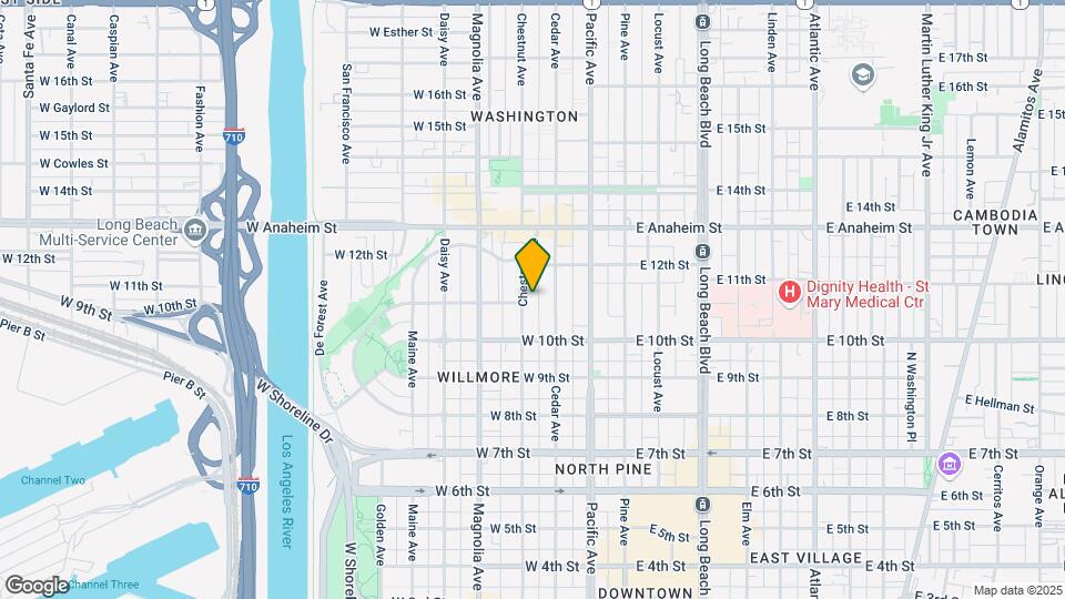 1070 Chestnut Ave Map and Location Details