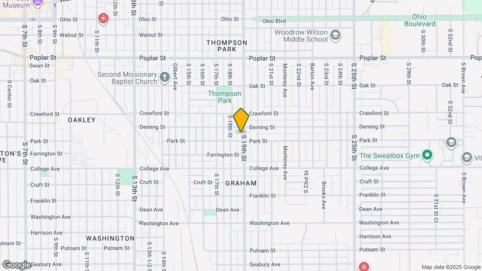 823 S 19th St Map and Location Details