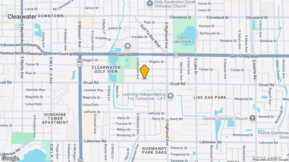 1416 Druid Rd Map and Location Details