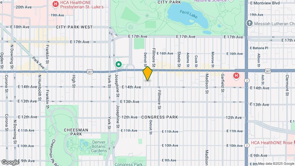 1419 Detroit St Map and Location Details