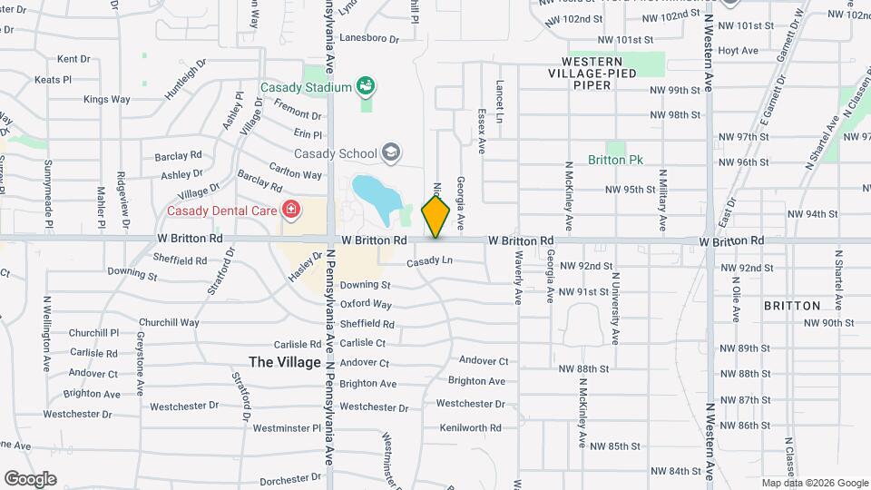 1622 W Britton Rd Map and Location Details