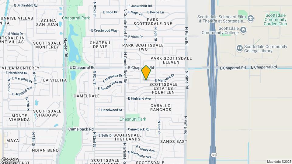 8513 E Mariposa Dr Map and Location Details