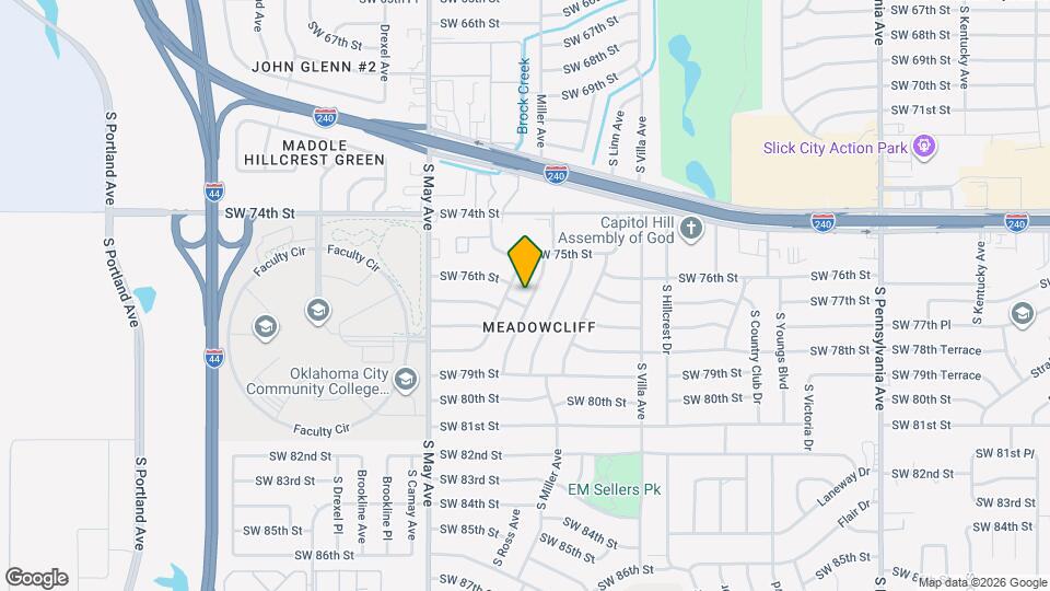 7625 S Sherwood Ave Map and Location Details