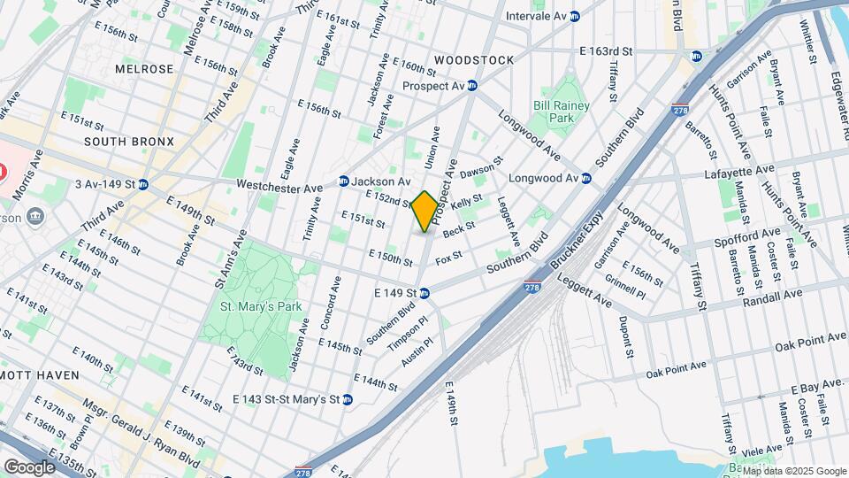 607 Prospect Ave Map and Location Details