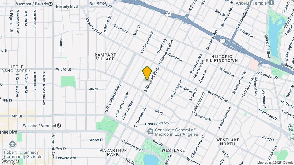 243 Rampart S Blvd Map and Location Details