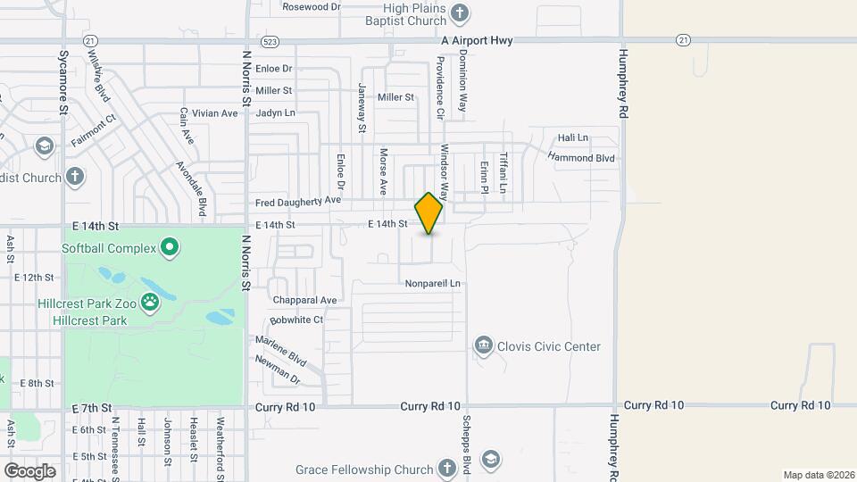 1316 Sonora Rd, Unit A Map and Location Details