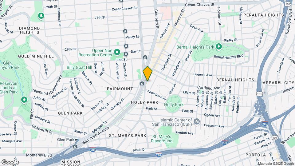 3569 Mission St Map and Location Details