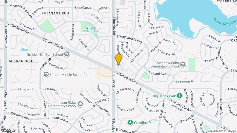 16955 E Piedmont Dr Map and Location Details