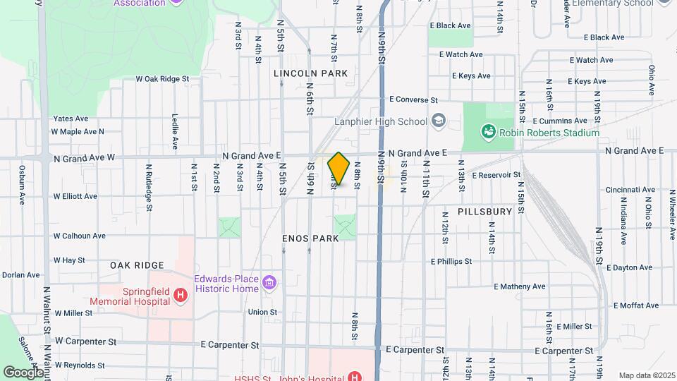 1110 N 7th St Map and Location Details
