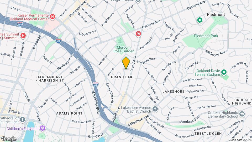 624 Valle Vista Ave Map and Location Details