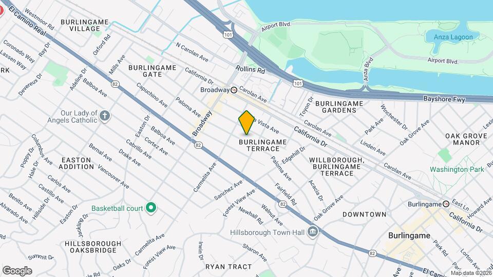 1020 Paloma Ave Map and Location Details