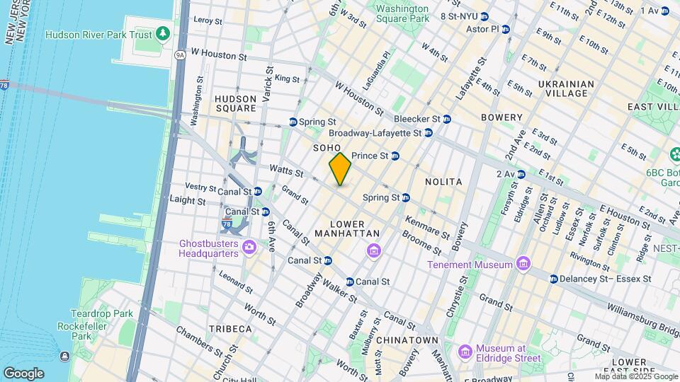 464 Broome St Mapa y Detalles de la Ubicación
