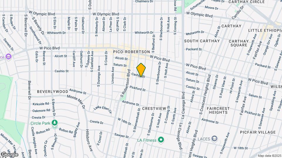 1509 Shenandoah St Map and Location Details