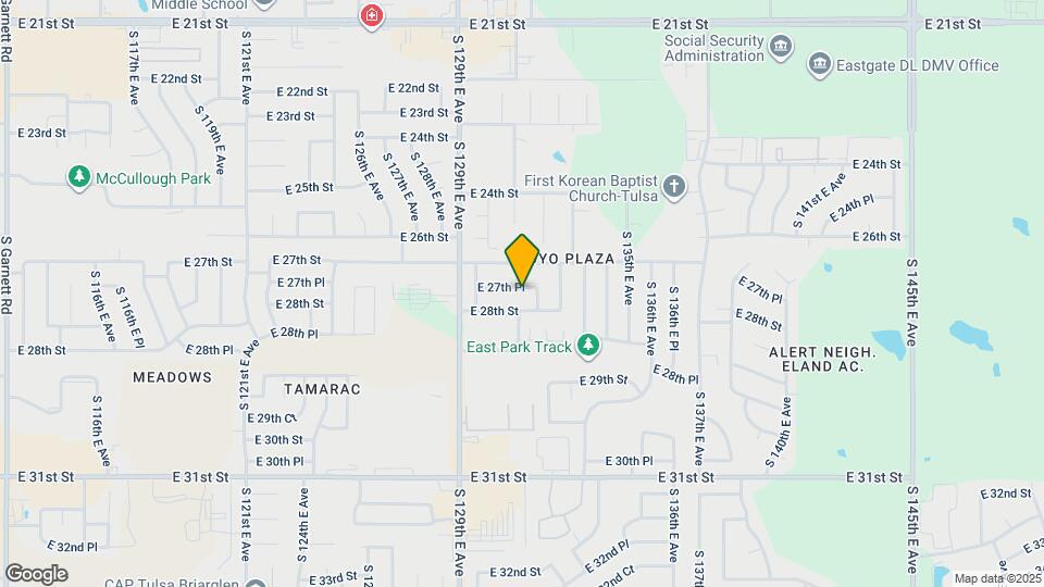 13038 E 27th Pl Map and Location Details