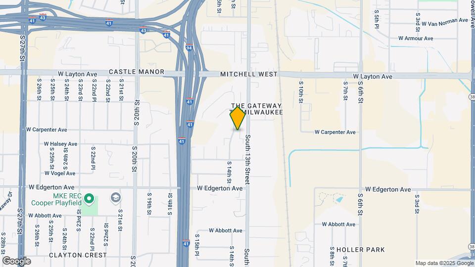 4872 S 14th St Map and Location Details