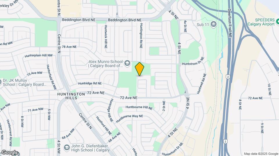 52 Huntley Close NE Map and Location Details