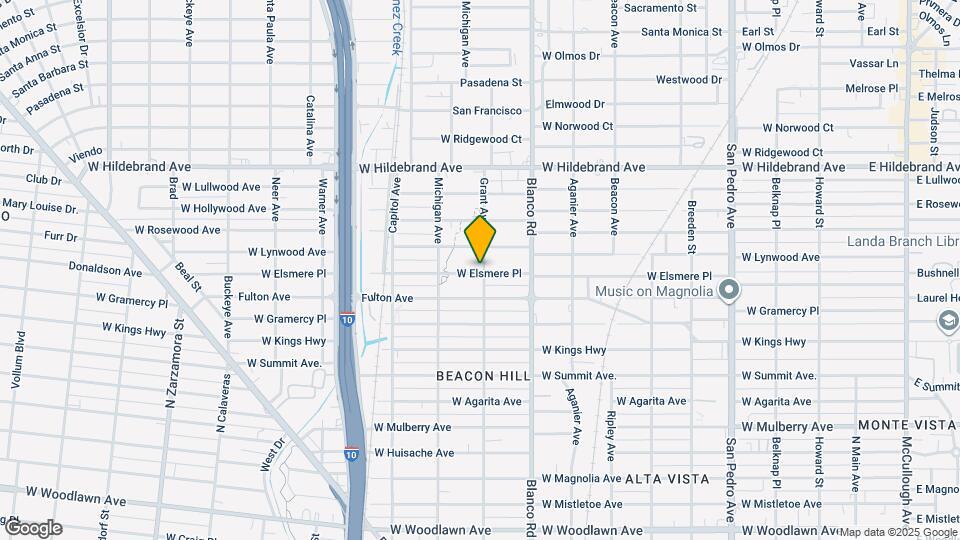 1003 W Elsmere Pl Map and Location Details