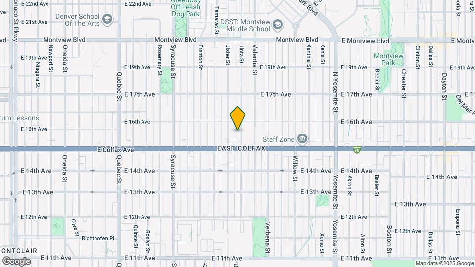 1545 Uinta St Map and Location Details